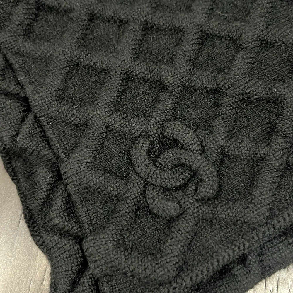 Authentic RARE CHANEL quilted cashmere scarf
